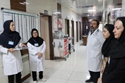 بازدید مدیریتی ایمنی بیمار از واحد بلوک زایمان بیمارستان مادر و کودک شوشتری 